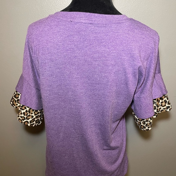 Gameday Couture Kansas State University leopard print top - Picture 3 of 5